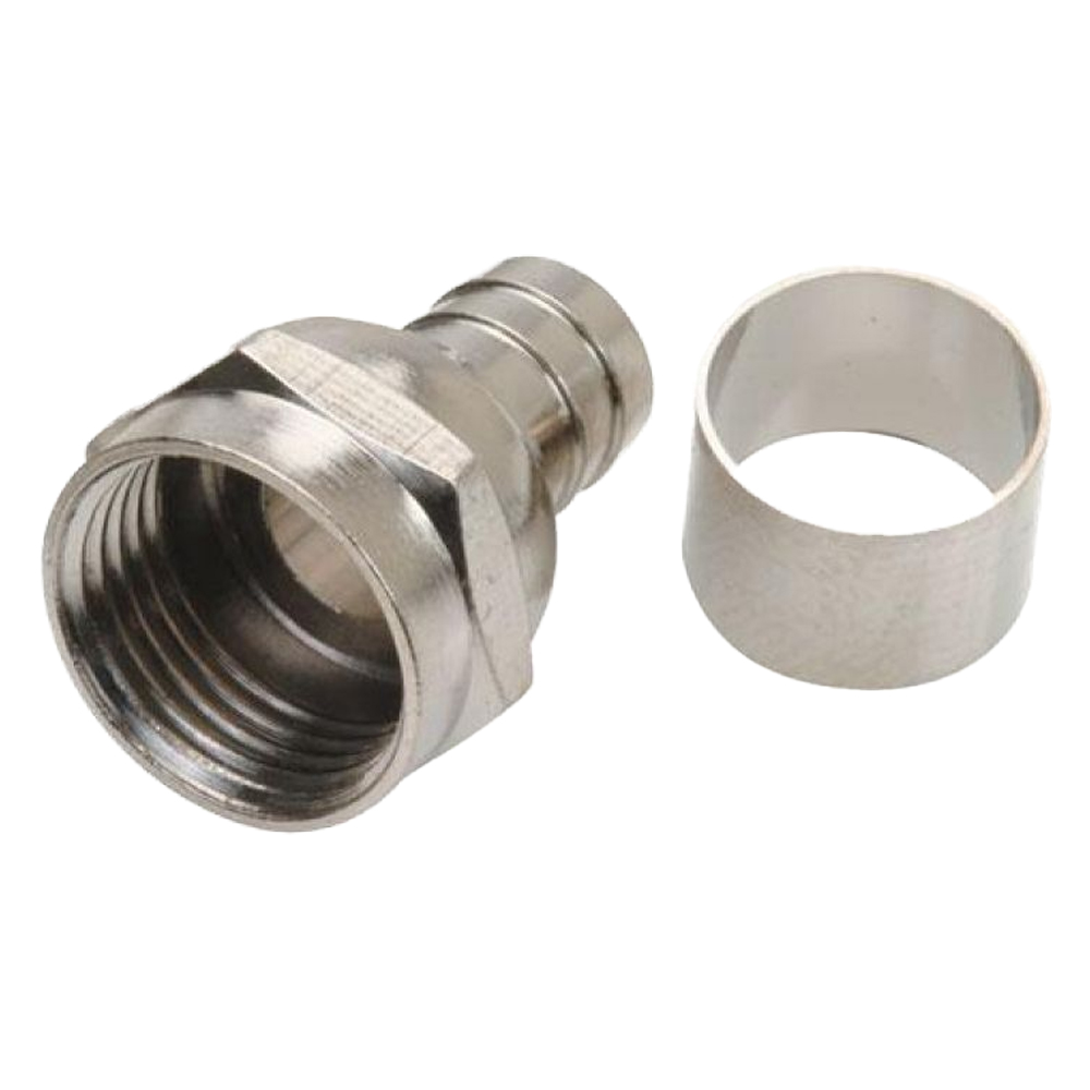 TERMINAL COAXIAL ANILLO RG6 PQT X 5 UDUKE