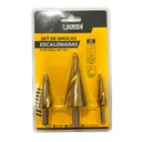 BROCA ESCALONADA JUEGO X 3 PZS UDUKE (HT3244)