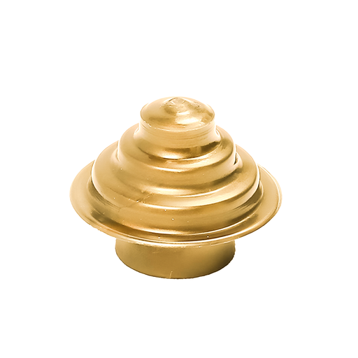 ACCESORIO CORTINERO TERMIINAL DORADO ESCALERA 1/2 PQT X 4 UDUKE