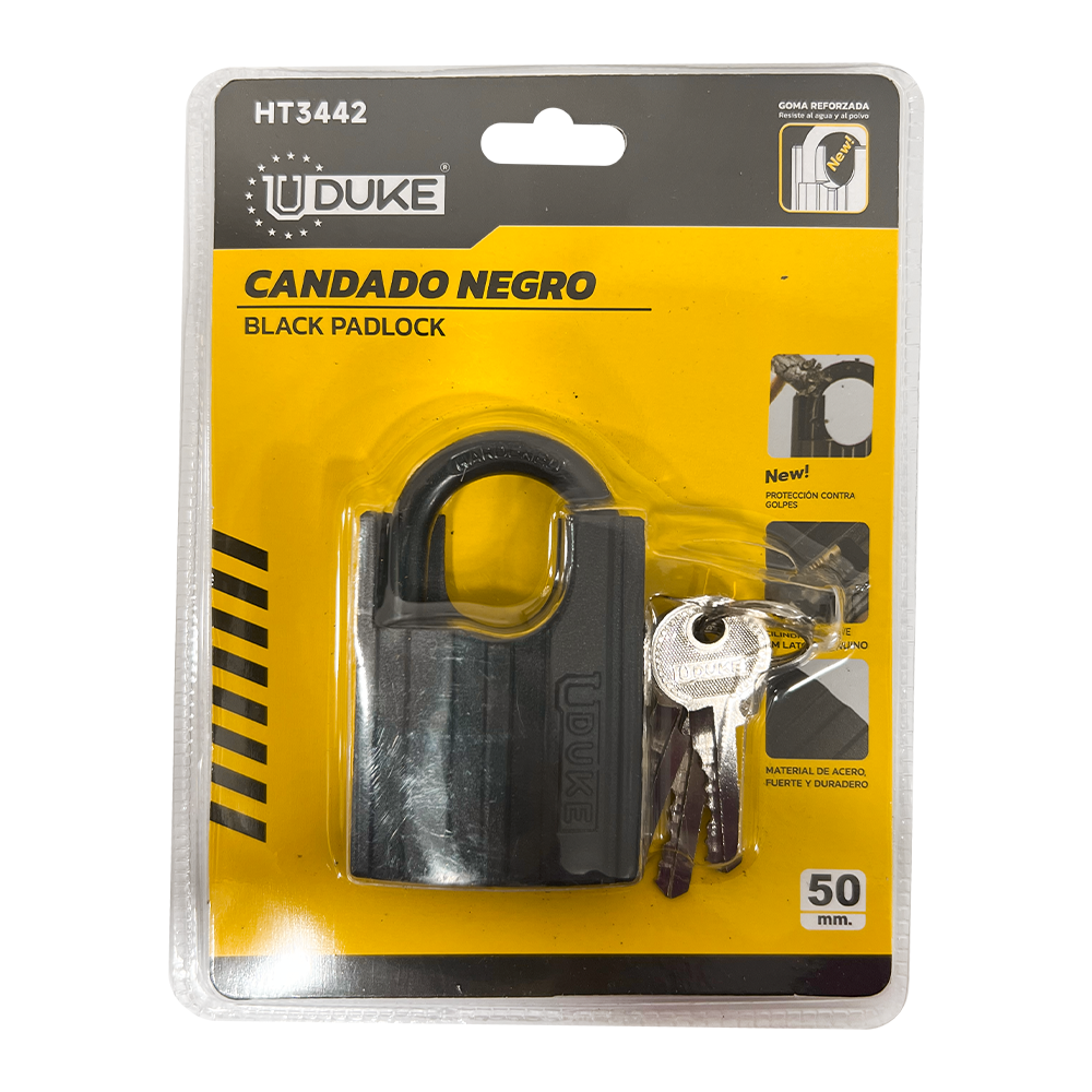 CANDADO NEGRO ANTICISALLA 50MM UDUKE (HT3442)