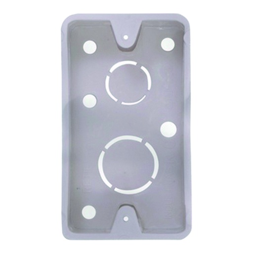 CAJA PLASTICA 2X4 BLANCA CERTIFICADA PQT X 1 UDUKE