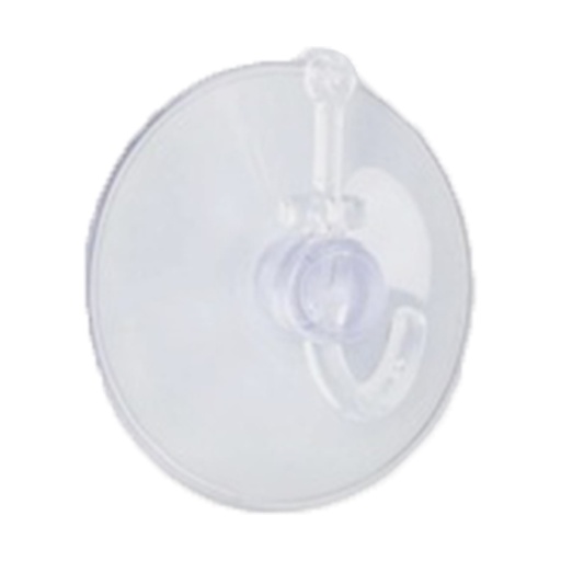 CHUPA ADHESIVA TRANSPARENTE # 4 CON GANCHO PLASTICO PQT X 3 UDUKE