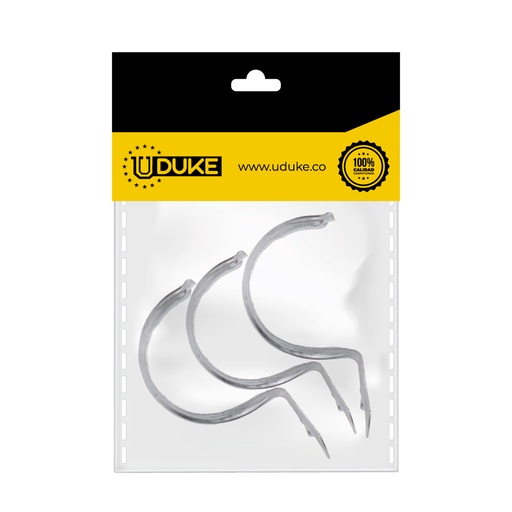 GRAPA CONDUIT GALVANIZADA 1 PQT X 3 UDUKE