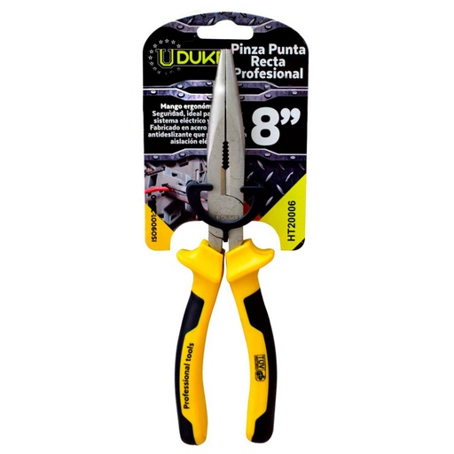 PINZA PROFESIONAL UDUKE AMARILLO-NEGRO  8 (HT20006)