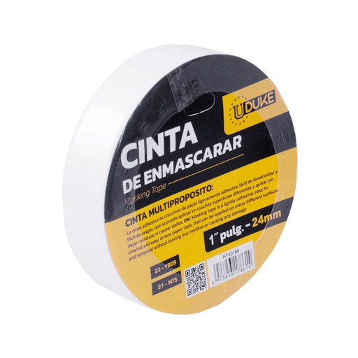 CINTA ENMASCARAR DOMESTICA UDUKE 1 X 23 YRDS (21 MTS) (HT40186)