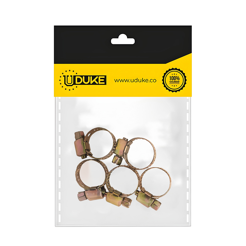 ABRAZADERA 3/4" AMARILLA OJO 1/2 PQTX 5 UDUKE