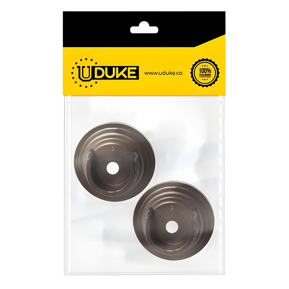 ACCESORIO CORTINERO PLAFON CAFE EN U (ABIERTO) 3/4 PAQ X 2 UDUKE