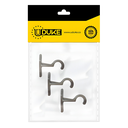 ACCESORIO CORTINERO SOPORTE MURO CAFE DE 3/4 PAQ X 3 UDUKE