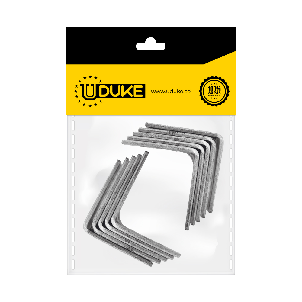 ANGULO 1 1/4 METALICO PQT X 10 UDUKE