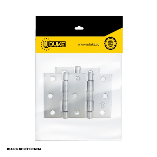 BISAGRA NUDO CABEZA PLANA HIERRO 3X3 C-16 PQT X 3 UDUKE