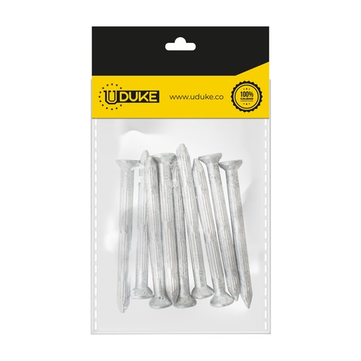 CLAVO ACERO VERTICAL 2 PQT X 10 UDUKE