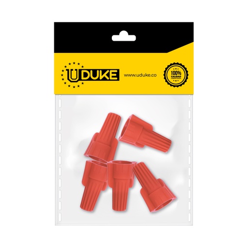CONECTOR PARA CABLE DE COBRE ROJO PQT X 5 UDUKE