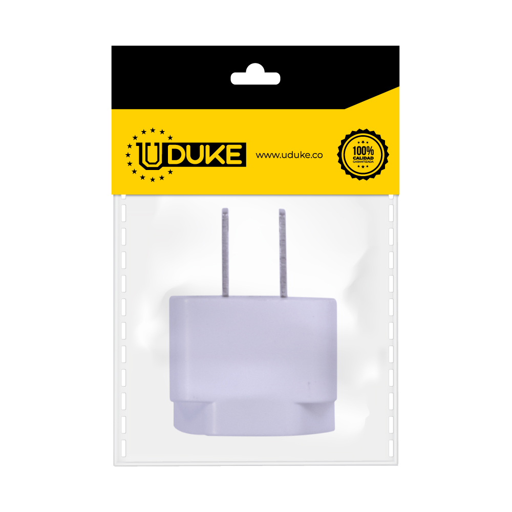 CONVERTIDOR POLO TIERRA 3 A 2 R/P (EUROPEO) PQT X 1 UDUKE