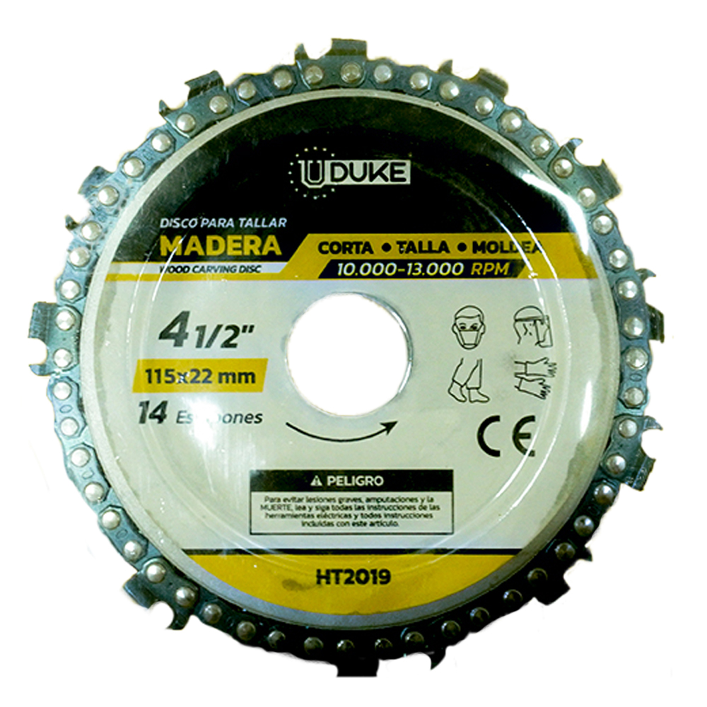DISCO PARA CORTE Y DESBASTE 115 X 22MM UDUKE (HT2019)
