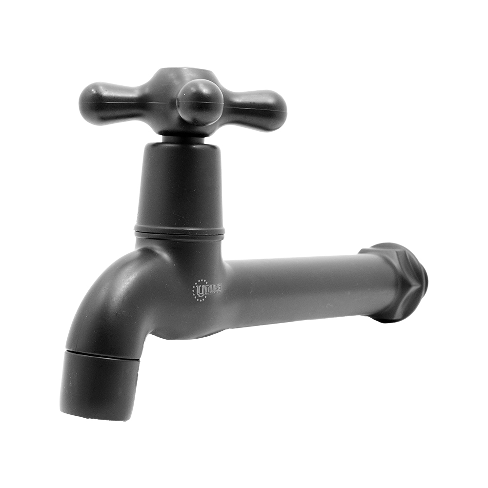 GRIFO NEGRO CON 1/2 x 1/2" EXTENSION ABS UDUKE (HT2174)