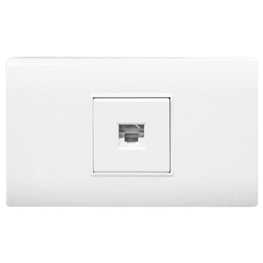 LINEA BK PLUS BLANCA INCRUSTAR TOMA LAN INTERNET (118K-27) (HT20687)