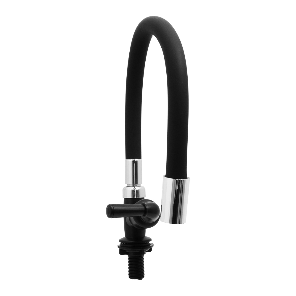 LLAVE CUELLO GANSO P/ALETA NEGRO MESA FLEXIBLE NEGRO ABS UDUKE (HT2172)