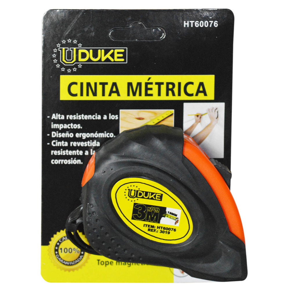 METRO 3 MTS HOJA 19MM CAUCHO UDUKE (HT60076)