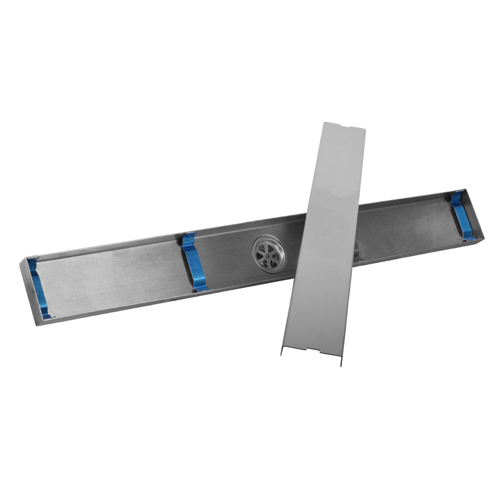 REJILLA SIFON PISO ROTULADA ACERO INOXIDABLE 
NEGRA
6.8x60CM UDUKE (HT1613)