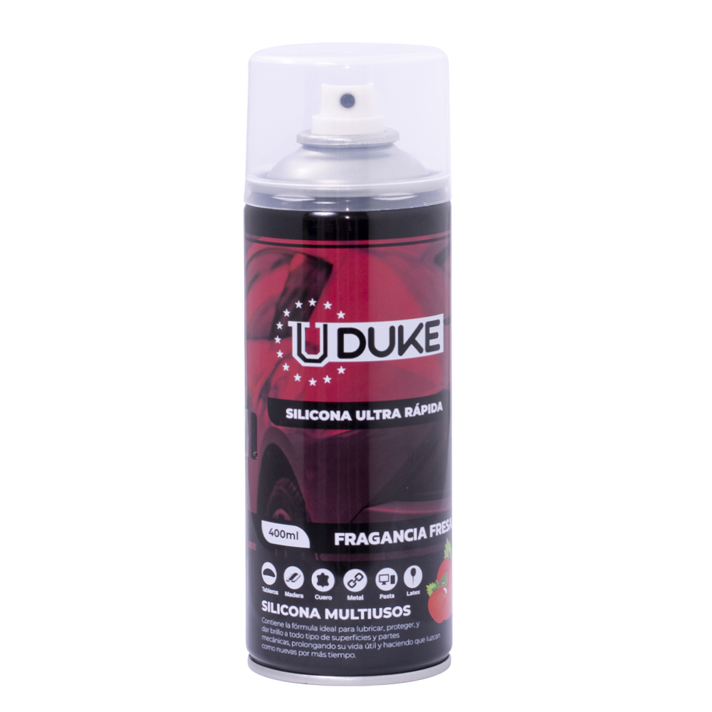 SILICONA EN AEROSOL UDUKE CON OLOR FRESA 378 ML(HT40238)