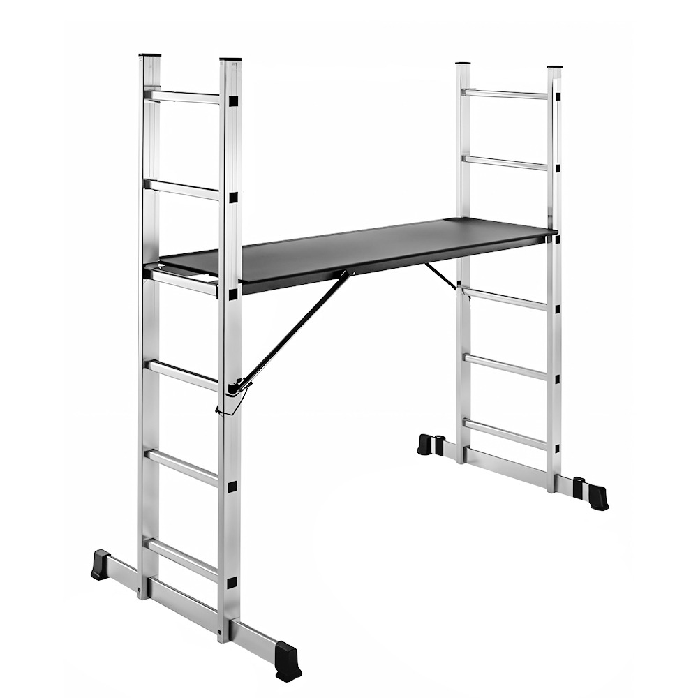 ESCALERA MULTIPOSICIONES TIPO ANDAMIO  UDUKE CON PLATAFORMA (1.45MTRS)(150KLS)(HT3170)