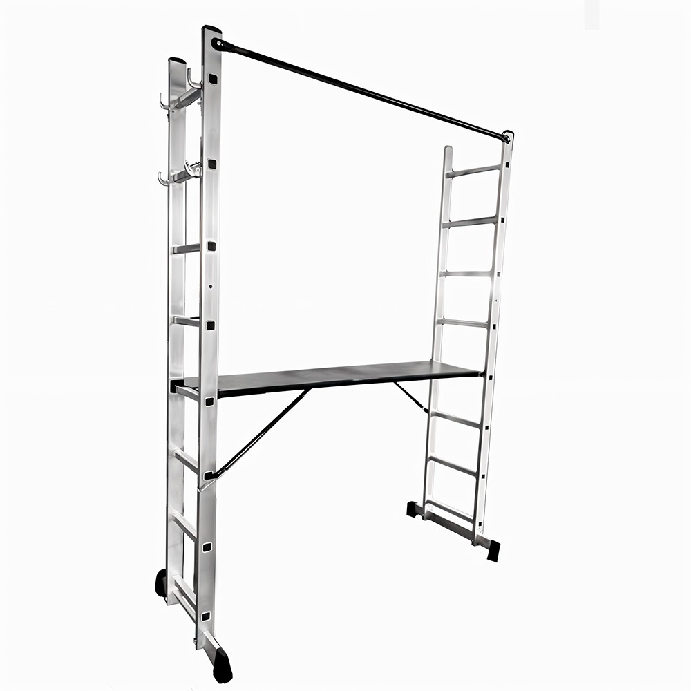 ESCALERA MULTIPOSICIONES TIPO ANDAMIO UDUKE CON PLATAFORMA (2.1MTRS)(150KLS)(HT3171)