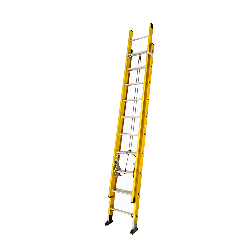 ESCALERA TELESCOPICA DE FIBRA DE VIDRIO 20 PELDAÑOS  UDUKE (150KG)(HT3174)