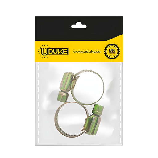 [3114K] ABRAZADERA 1/2 AMARILLA PQT X2UDUKE