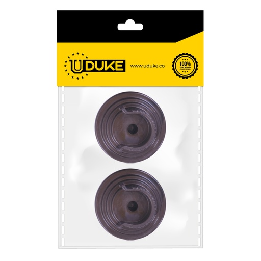 [8748K] ACCESORIO CORTINERO PLAFON CAFE EN U (ABIERTO) 1 PAQ X 2 UDUKE