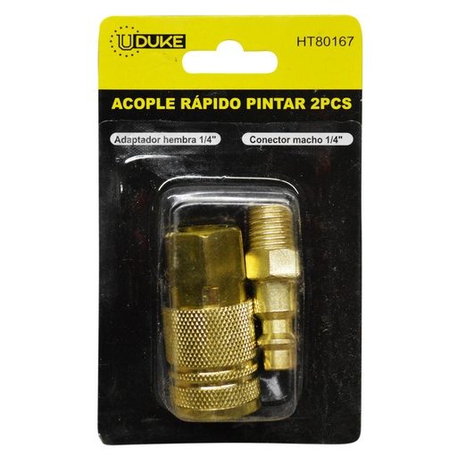 [11037] ACOPLE RAPIDO PINTAR UDUKE JUEGO X 2 PCS PARA COMPRESOR (HT80167)