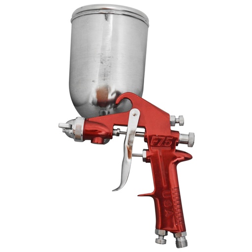 [11618] AEROGRAFO UDUKE PROFESIONAL USA VASO DE 600 CC PISTOLA F-75 ROJA (HT30600)