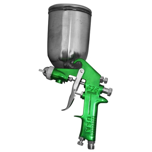[11619] AEROGRAFO UDUKE PROFESIONAL USA VASO DE 600 CC PISTOLA F-75 VERDE (HT30601)