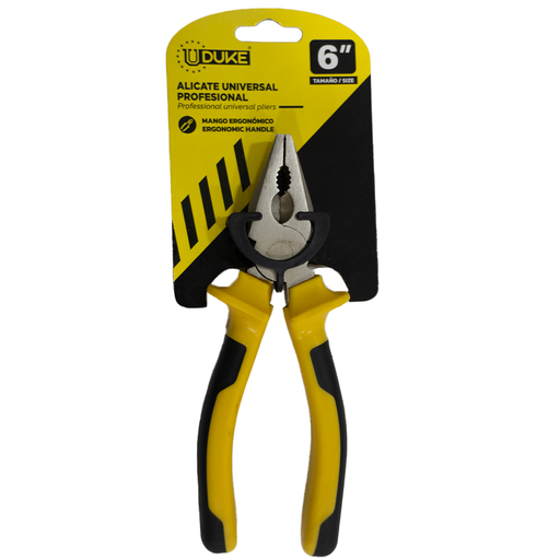 [6751] ALICATE PROFESIONAL UDUKE AMARILLO-NEGRO  6 (HT20001)