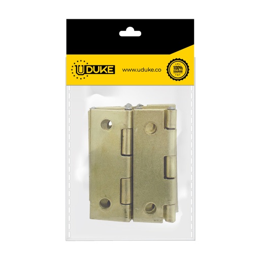 [8392K] BISAGRA COMUN 2" DORADA C.20 PQT X 3 UDUKE