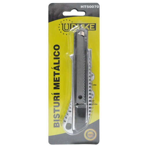 [8365] BISTURI METALICO INDUSTRIAL UDUKE EN BLISTER (HT60109)