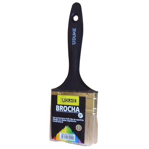 [8848] BROCHA DE 3 UDUKE M/PLASTICO (HT60010)