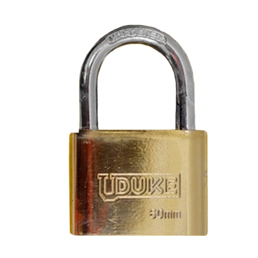 [14417] CANDADO 60MM DORADO PULIDO EN BLISTER UDUKE (HT1513)