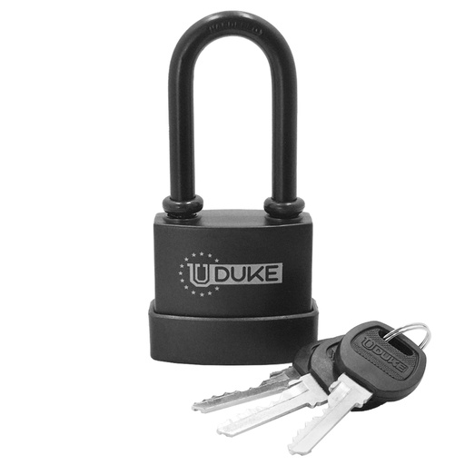 [12203] CANDADO INTEMPERIE ARCO LARGO 55 MM NEGRO UDUKE (HT90181)