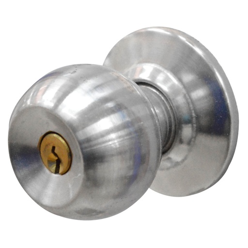 [4965] CHAPA BOLA ALCOBA P/METALICO UDUKE ACERO INOX (COLOR SATINADA) (5871-SS) (HT20179)