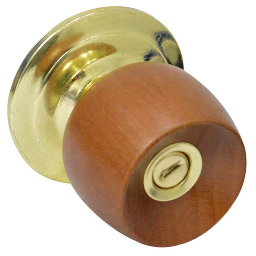 [4137] CHAPA BOLA BANO P/MADERA UDUKE COLOR MIEL ESCUDO DORADO (5832-QJM) (HT20183)