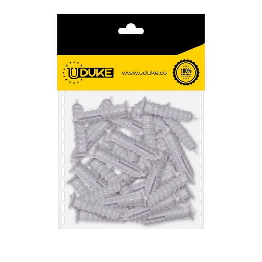 [448K] CHAZO 3/16 PLASTICO ESTRIADO PQT X 40 UDUKE