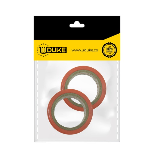 [10427RK] CINTA AISLANTE PEQUEÑA ROJA PAQ X 2 UDUKE