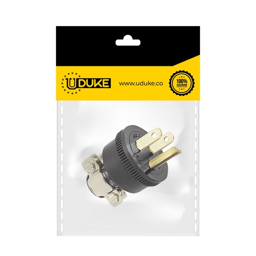 [498K] CLAVIJA POLO/TIERRA 15 A (C-003) PQT X 1 UDUKE