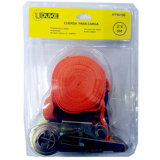 [12167] CUERDA PARA CARGA 2 X 6 MTS CAPACIDAD 1300 KG UDUKE  (HT90100)