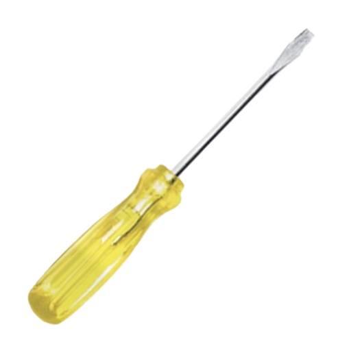 [667K] DESTORNILLADOR AMARILLO 1/4X4 (-) PQT X 1 UDUKE