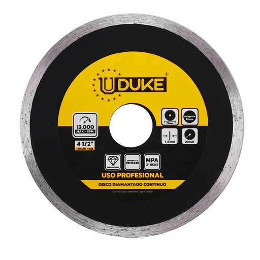 [7841] DISCO DIAMANTADO CONTINUO UDUKE 4 1/2  (HT30580)