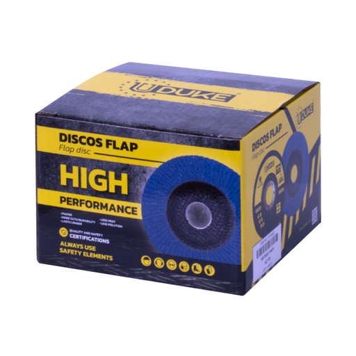 [13896] DISCO FLAP UDUKE 4 1/2 GRANO 100 (115MM X 22MM) (HT1341)