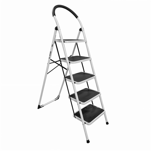 [13656] ESCALERA METALICA ARTICULADA 5 PELDAÑOS UDUKE (HT1325)