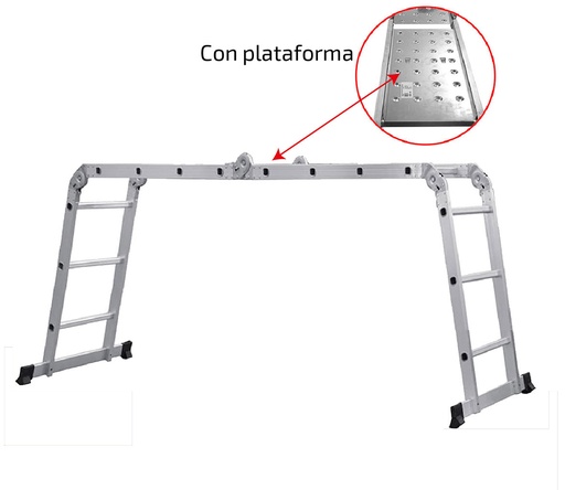 [13641] ESCALERA MULTIPOSICIONES AM0112D (ALTURA 3.37 MTRS (150 KLS) (HT1310)