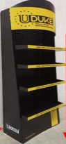 [E81] MATERIAL PUBLICITARIO (EXHIBIDOR UDUKE KIT ESTANTE CENTRAL MEDIANO  4 BANDEJAS)(180X71X42)(HT1631)